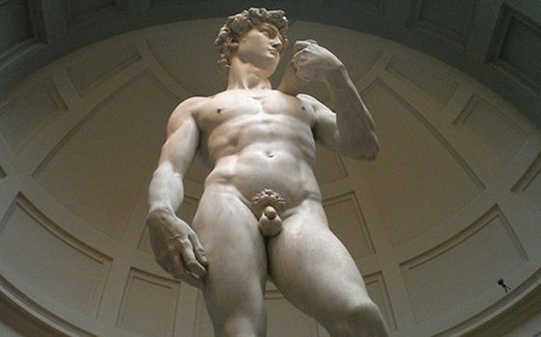 Statue of David Tour in Florence